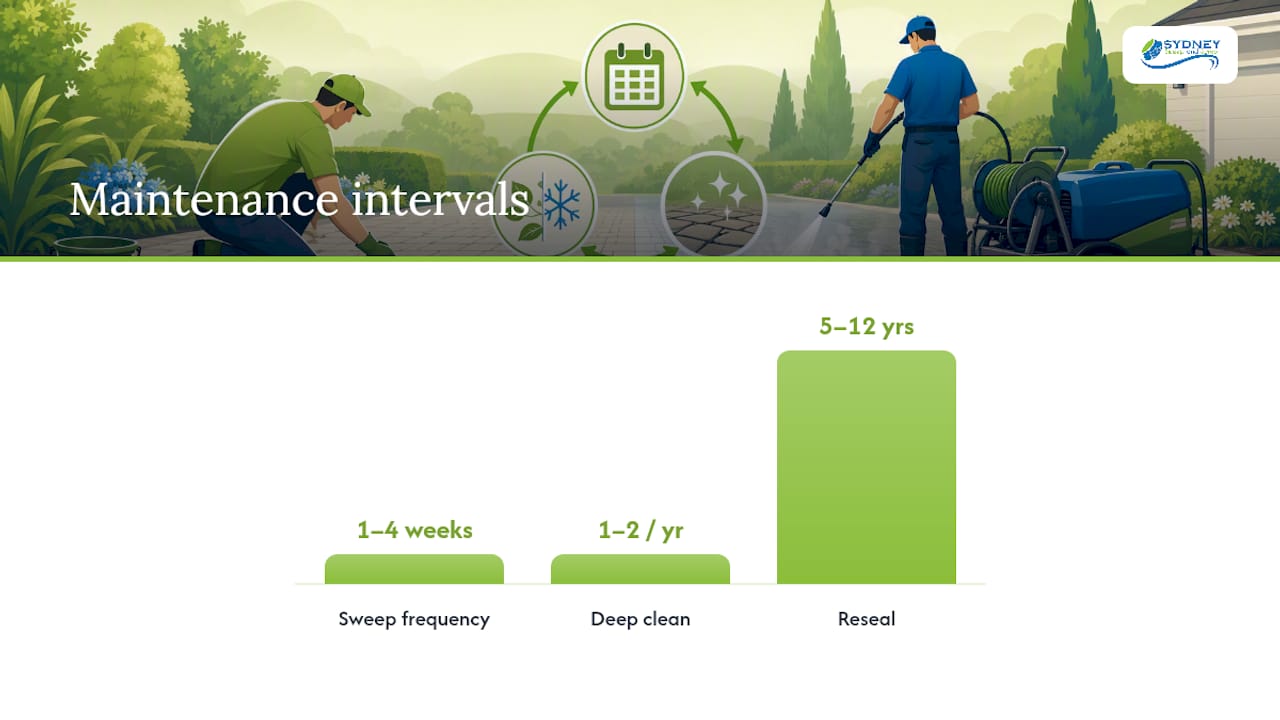 Building a paver maintenance schedule that actually works — overview diagram