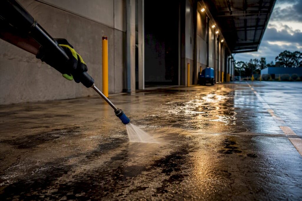 Chemical pre-treatment applied to concrete